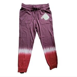 NWT Knox Rose Tie Dye Joggers Women's Small Maroon Pink